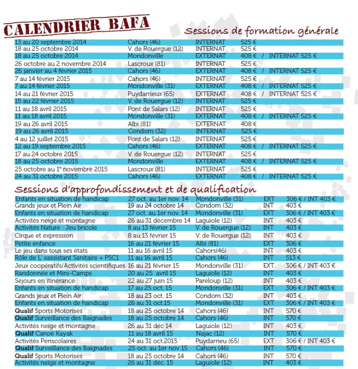 calendrierBafa2015